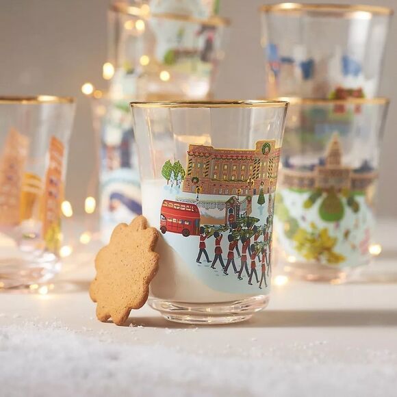 ❤️ Collectible Anthro Holiday Juice Glass - Barcelona - Picture 5 of 6